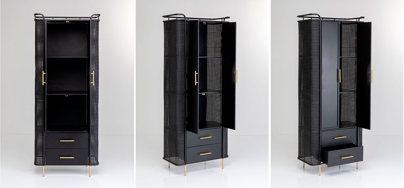 Шкаф черный Damian - фото №2