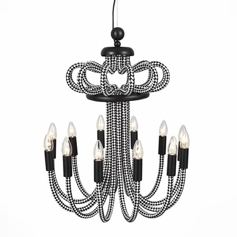 Люстра Belcalis chandelier Черно-белый Люстра Belcalis chandelier Черно-белый в Красноярске | Loft Concept