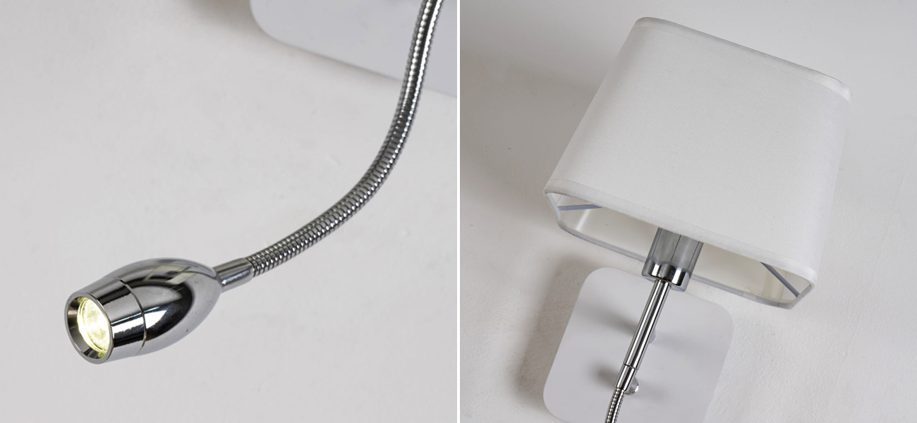 Бра с абажуром и гибким спотом Trumpet Lamp - фото №1