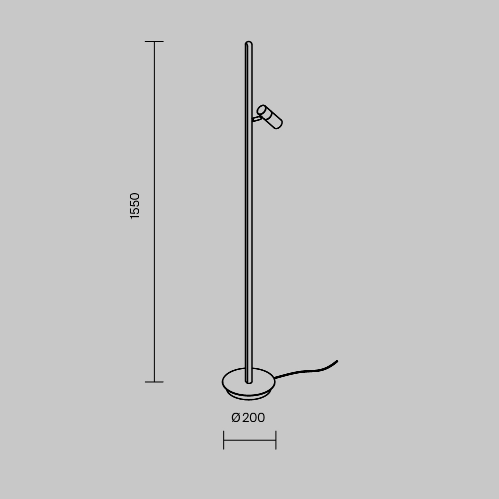 Напольный светильник Thin 3000К 14Вт в Красноярске