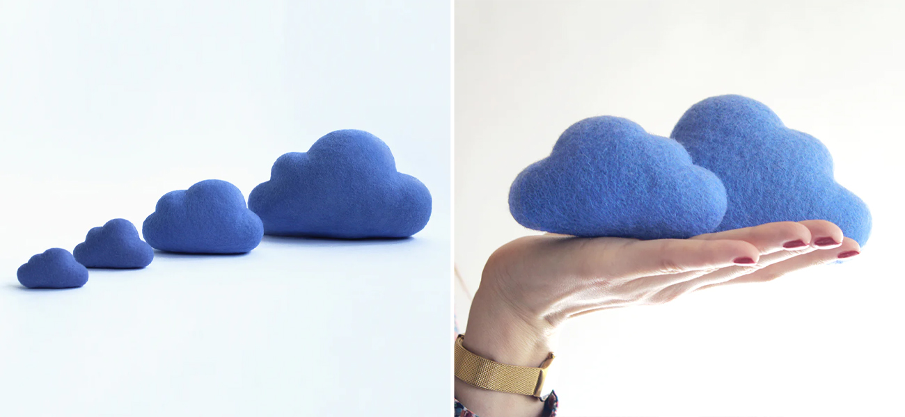 Подушка из Валяной Шерсти "Облако" - фото