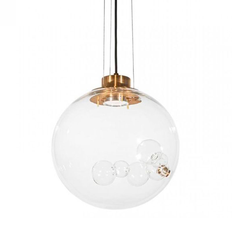 Подвесной светильник Lamps Inside Bubbles side round Золотой Прозрачный Подвесной светильник Lamps Inside Bubbles side round Золотой Прозрачный в Красноярске | Loft Concept