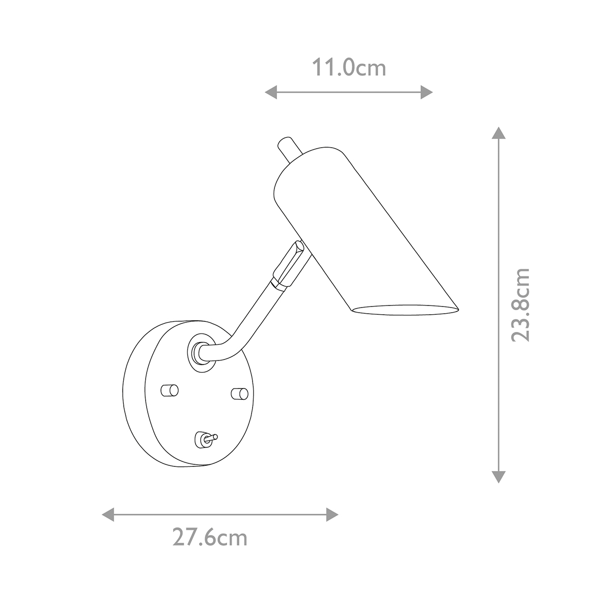 Бра с цилиндрическим плафоном и круглым основанием с выключателем Elstead Lighting в Красноярске