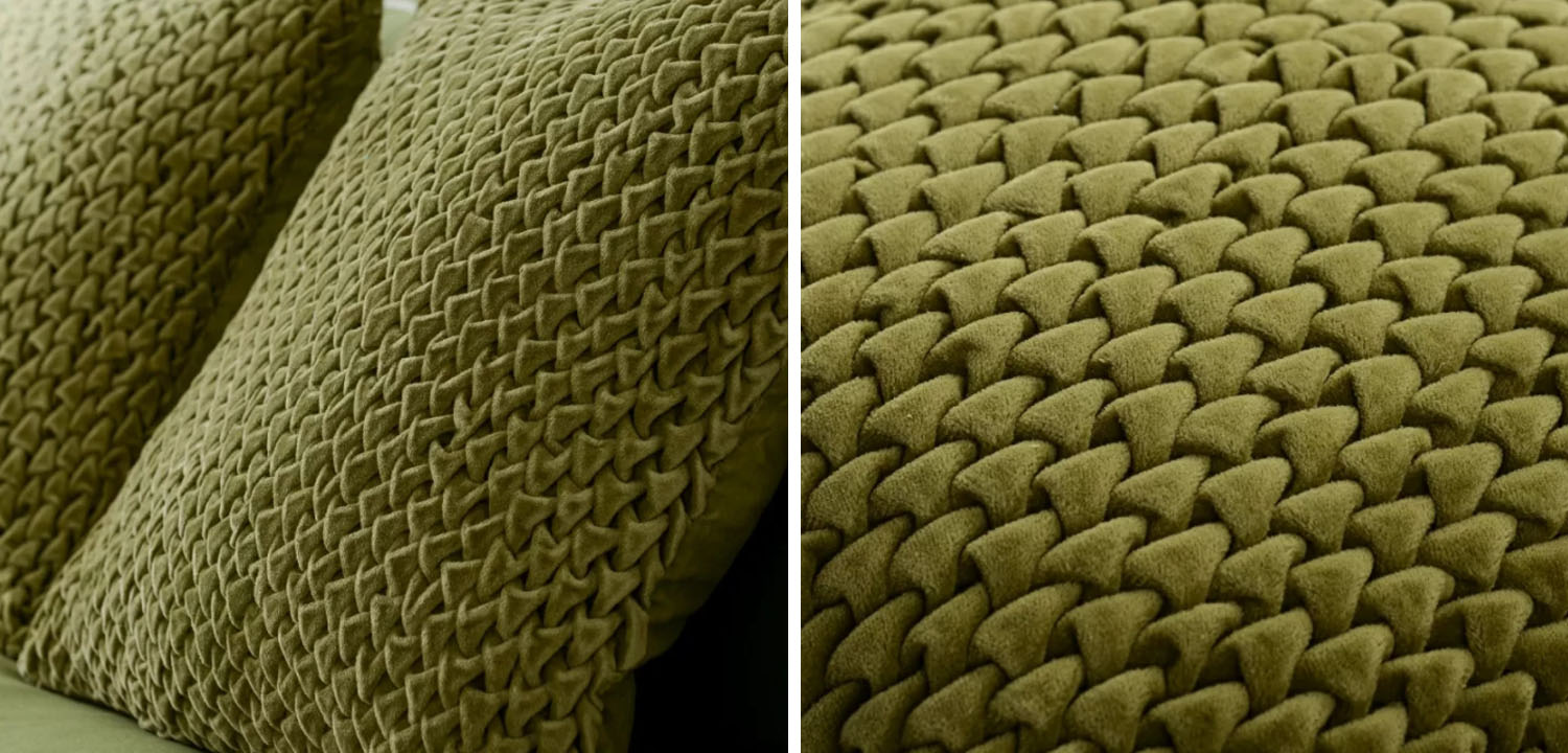 Подушка Purnama Quilting olive - фото №1