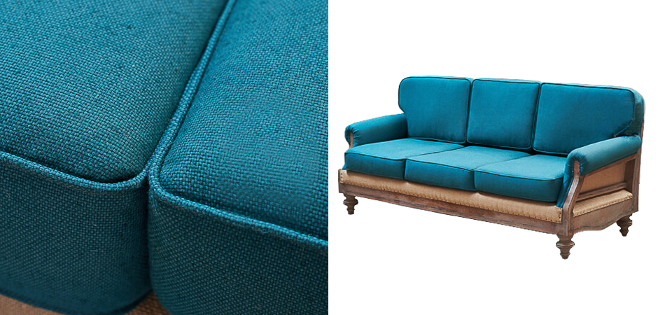 Диван Deconstructed Sofa turquoise Linen triple Диван Deconstructed Sofa turquoise Linen triple - Loft-Concept в Красноярске