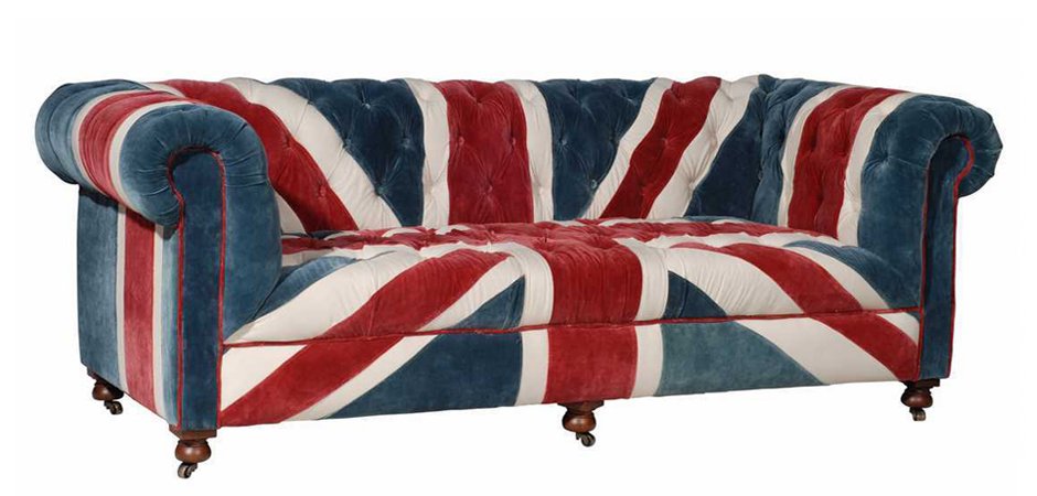 William Sofa Union Jack Velvet Andrew Martin - фото №3