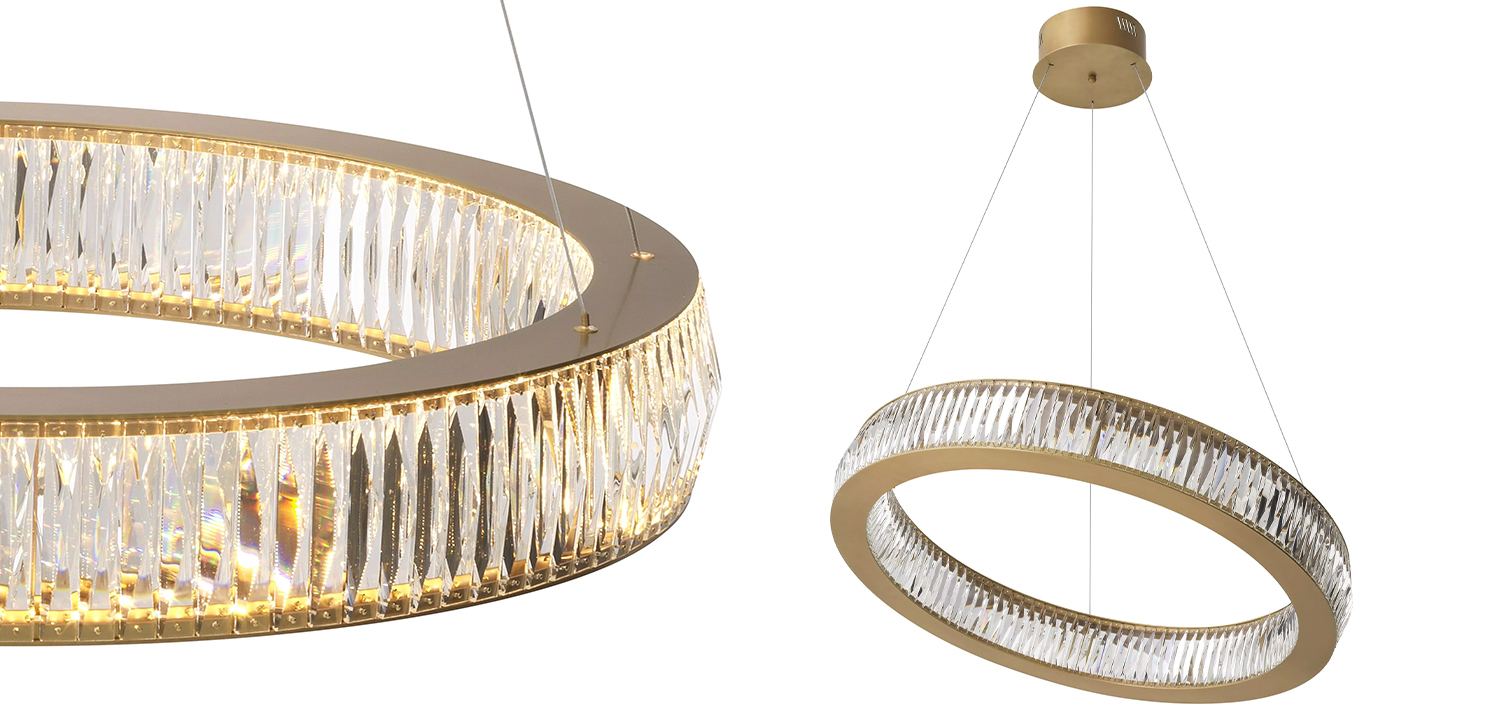 Люстра Eichholtz Chandelier Vancouver L Brass - фото