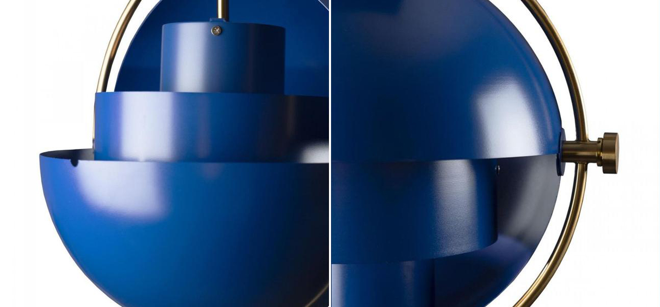 Подвесной светильник Louis Weisdorff Blue диаметр 38 - фото