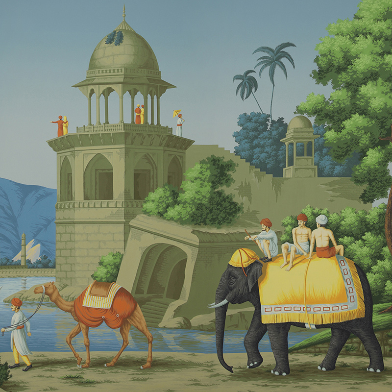 Обои ручная роспись Early Views of India Dufour on scenic paper Обои ручная роспись Early Views of India Dufour on scenic paper в Красноярске | Loft Concept