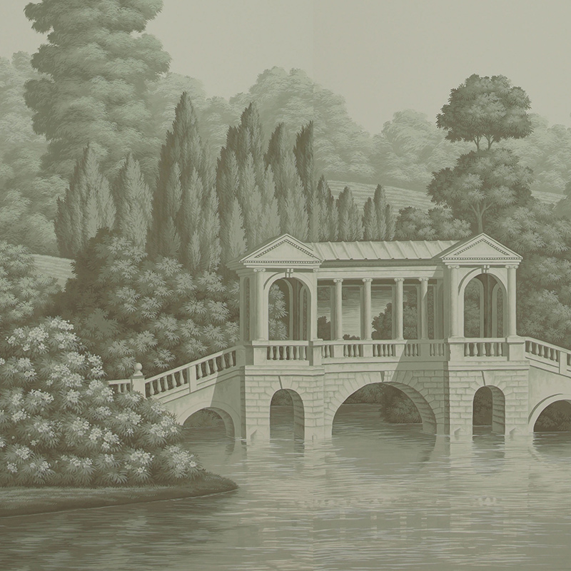 Обои ручная роспись English Landscape Crystal Grey on scenic paper Обои ручная роспись English Landscape Crystal Grey on scenic paper в Красноярске | Loft Concept