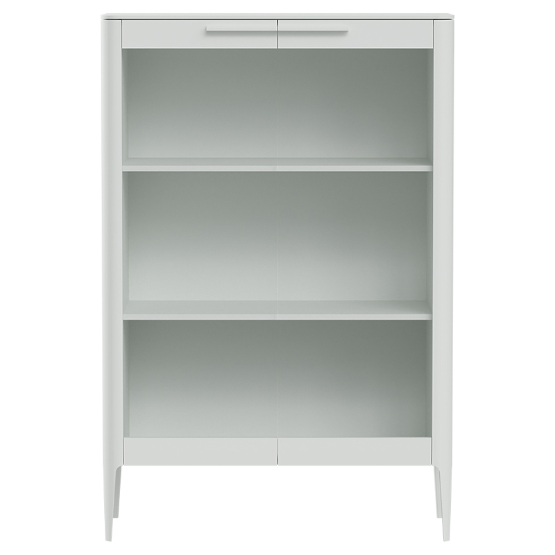 Витрина белая с 2-мя стеклянными дверцами и 3-мя полками Type  Белый в Красноярске | Loft Concept 