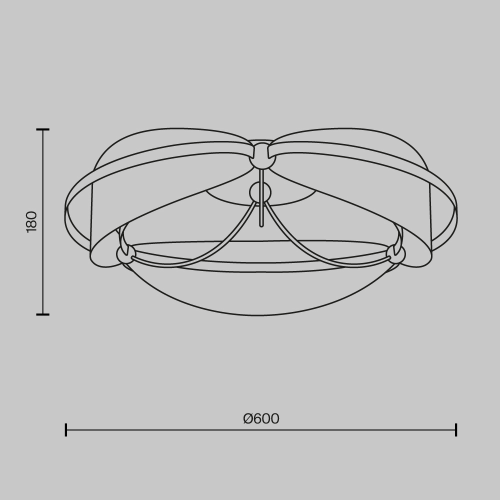 Потолочный светильник Breeze 3000К 45Вт в Красноярске