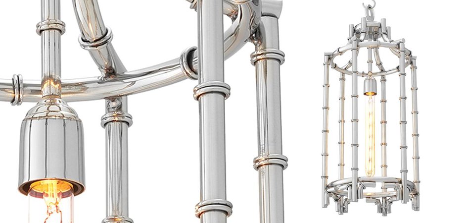 Люстра Eichholtz Lantern Vasco Steel - Loft-Concept в Красноярске