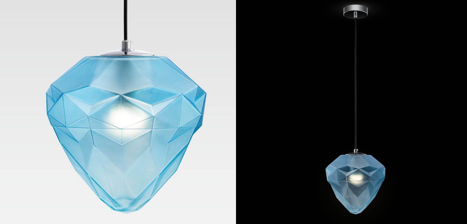 Подвесной светильник Jewel Athena blue 25 - фото