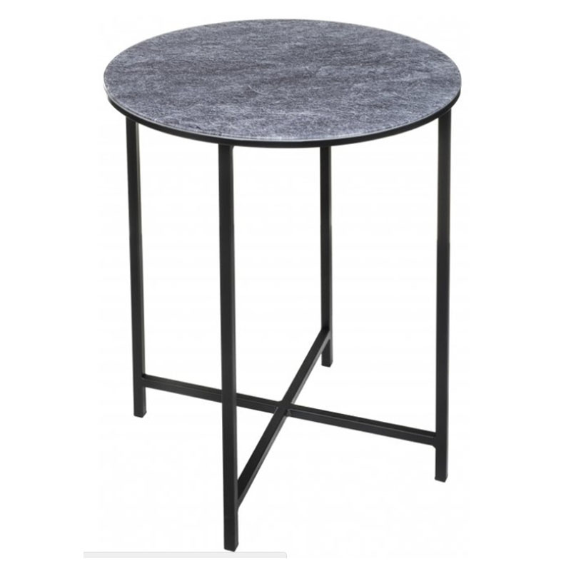 Приставной стол Zermatt Side Table round gray Серый (Gray) Приставной стол Zermatt Side Table round gray Серый (Gray) в Красноярске | Loft Concept