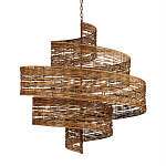 Люстра фактурная в виде спирали Enveloping Art варинант исполнения - 1 | Loft Concept в Красноярске