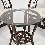 Комплект уличной мебели из ротанга Serenity Dark Brown варинант исполнения - 4 | Loft Concept в Красноярске