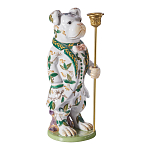 Подсвечник в виде собачки из фарфора с бронзовыми элементами Eden Garden варинант исполнения - 5 | Loft Concept в Красноярске