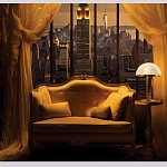 Настольная лампа c абажуром в форме купола из натурального камня  Heavenly Harmony варинант исполнения - 6 | Loft Concept в Красноярске