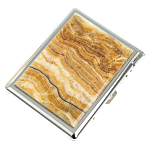 Портсигар с газовой зажигалкой из натурального камня Оникс Stone Cigarettes Cases варинант исполнения - 1 | Loft Concept в Красноярске