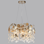 Люстра с декоративными подвесками из прозрачного стекла в форме монеток FAIRYTREE Light варинант исполнения - 4 | Loft Concept в Красноярске