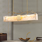 Люстра прямоугольная из фактурного стекла Chandelier Beam варинант исполнения - 6 | Loft Concept в Красноярске