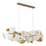 Люстра с белыми и золотистыми цветами G9 Dahlia Flowers Lamp варинант исполнения - 4 | Loft Concept в Красноярске