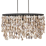 Люстра овальная с подвесками из устричных раковин Sea Ravens варинант исполнения - 3 | Loft Concept в Красноярске