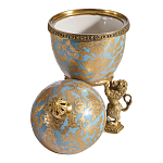 Шкатулка на величественных львах из фарфора с бронзовыми элементами Eden Garden варинант исполнения - 2 | Loft Concept в Красноярске