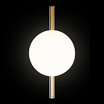 Бра с золотым основанием и белым плафоном в форме шара Bubble варинант исполнения - 5 | Loft Concept в Красноярске