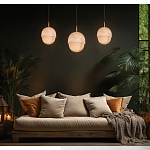 Подвесной светильник светодиодный с плафоном сферической формы Stone Helios варинант исполнения - 1 | Loft Concept в Красноярске