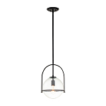 Подвесной светильник с прозрачным плафоном в форме шара в арочной подвеске Hinkley варинант исполнения - 2 | Loft Concept в Красноярске