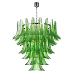 Люстра из семи ярусов зеленого стекла Independence варинант исполнения - 1 | Loft Concept в Красноярске