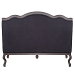 Диван двухместный George Grand Seating black velour варинант исполнения - 3 | Loft Concept в Красноярске