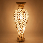 Торшер из перламутра в виде вазы Indonesian Vase варинант исполнения - 2 | Loft Concept в Красноярске