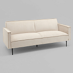 Диван современный вельветовый прямой Worcester Молочный варинант исполнения - 1 | Loft Concept в Красноярске