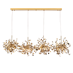 Люстра подвесная из четырех частей с металлическими круглыми элементами Terzani Argent варинант исполнения - 1 | Loft Concept в Красноярске