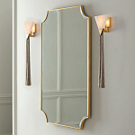 Зеркало в золотой деревянной раме Riviera варинант исполнения - 2 | Loft Concept в Красноярске