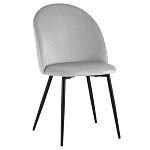 Мягкий стул в сером велюре Miruna Chair варинант исполнения - 1 | Loft Concept в Красноярске