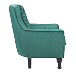 Кресло с мягкой обивкой из велюра на 4-х ножках из массива березы Scarlett Armchair green варинант исполнения - 2 | Loft Concept в Красноярске