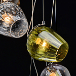 Люстра каскадная с 5-ю разноцветными стеклянными плафонами Kaleido варинант исполнения - 10 | Loft Concept в Красноярске