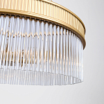 Люстра подвесная круглая со стеклянными трубками Nembus варинант исполнения - 4 | Loft Concept в Красноярске