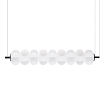 Светодиодный подвесной светильник линейный с белым воздушным плафоном Glowing Cloud варинант исполнения - 3 | Loft Concept в Красноярске