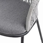 Стул барный с декоративным плетением на спинке и подлокотниках Chair Weave варинант исполнения - 7 | Loft Concept в Красноярске