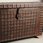 Большой Этнический сундук с металлическим декором  варинант исполнения - 2 | Loft Concept в Красноярске