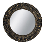 Зеркало круглое с текстурированным дизайном рамы Helios варинант исполнения - 1 | Loft Concept в Красноярске