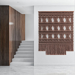 Панно Макраме коричневый цвет  варинант исполнения - 1 | Loft Concept в Красноярске