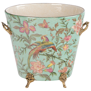 Фарфоровое кашпо Turquoise Garden