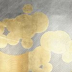 Обои ручная роспись в стиле Арт-деко Namban Colourway SC-289 on gold gilded paper варинант исполнения - 1 | Loft Concept в Красноярске