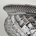 Потолочный светильник с чашеобразным плафоном из толстого волнообразного стекла и широким узорчатым основанием Hinkley варинант исполнения - 6 | Loft Concept в Красноярске